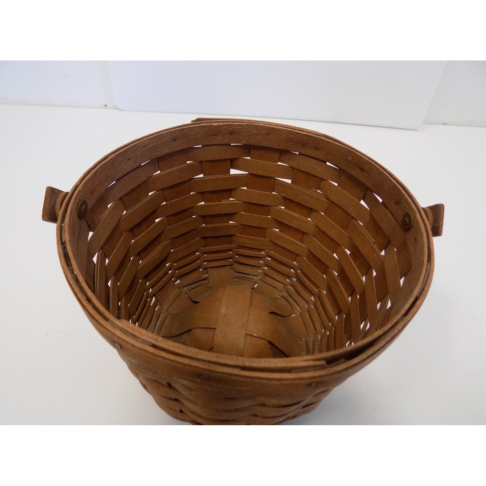 Vintage Medium Fruit Basket 1984 Longaberger -- DK Stain -- Original - Picture 13 of 16